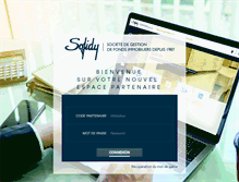 Tablet Screenshot of partenaires.sofidy.com